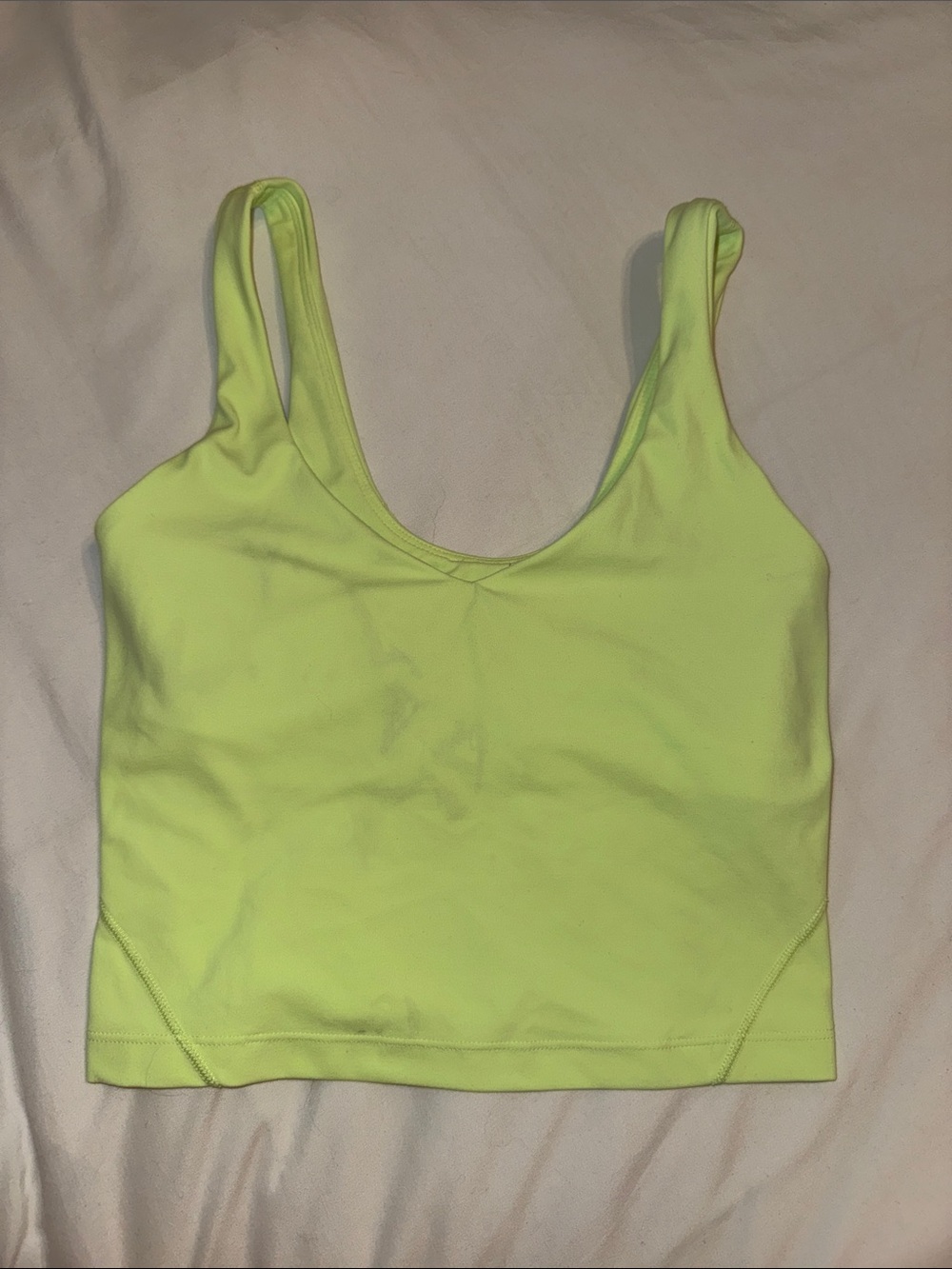 lululemon Neon Yellow/Green align tank top